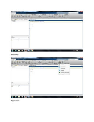Advantage
Applications
 