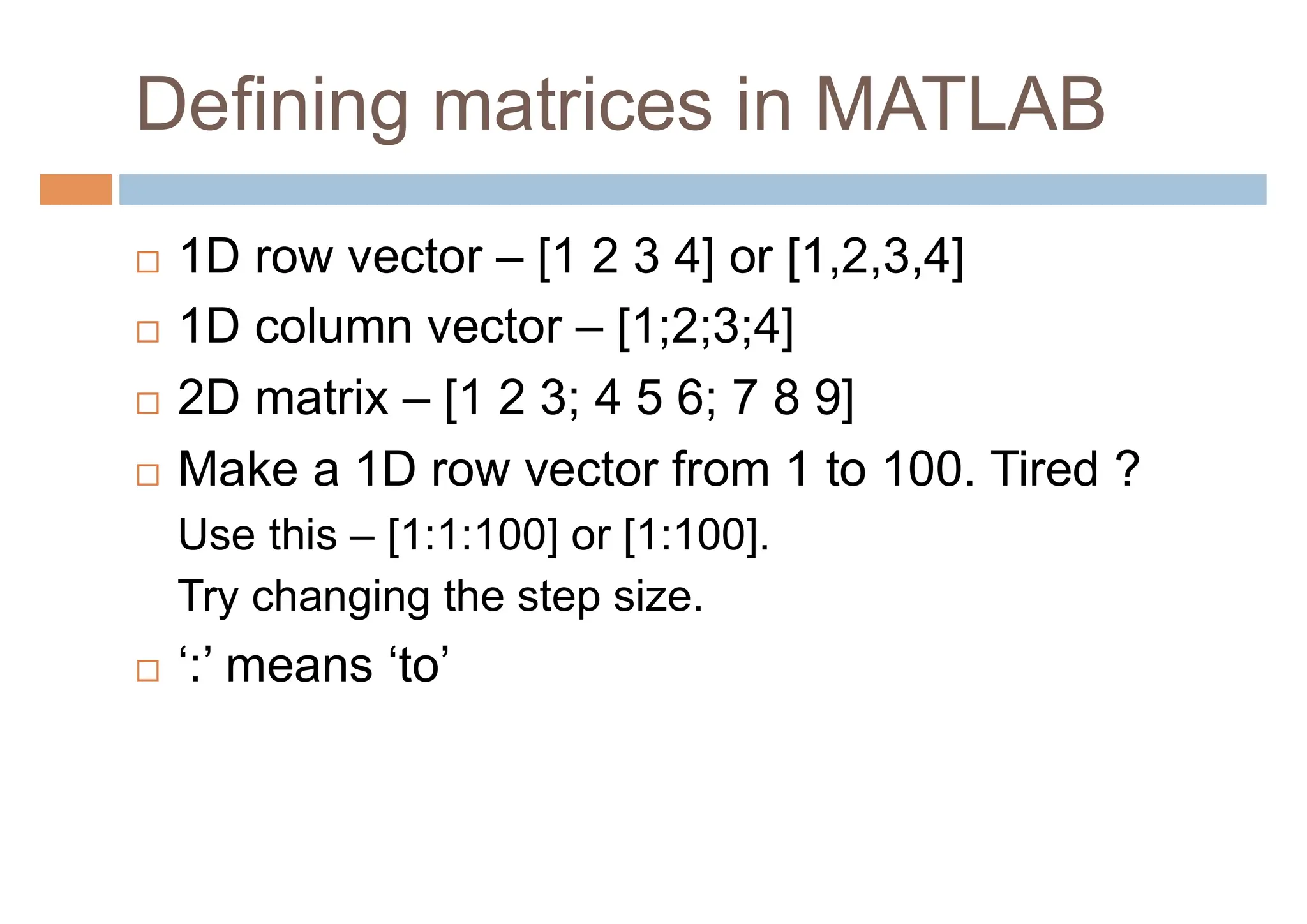 Basics of Matlab for students and faculty | PPT