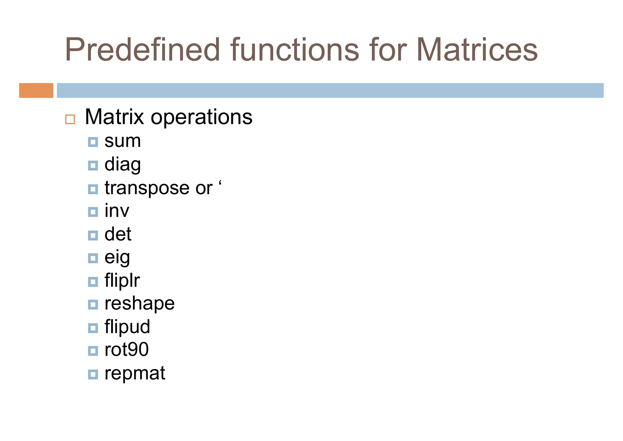 Basics of Matlab for students and faculty | PPT