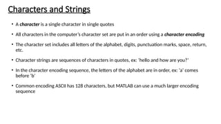 Basic information about how to use MATLAB | PPTX