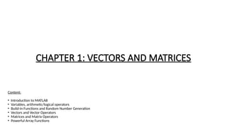Basic information about how to use MATLAB | PPTX