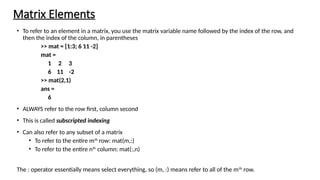 Basic information about how to use MATLAB | PPTX
