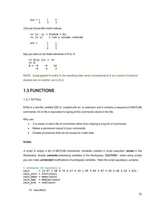 MATLAB BASICS | DOCX