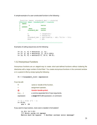 MATLAB BASICS | DOCX