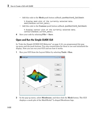 Matlab GUI | PDF