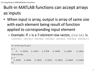 Matlab Input Array Matlab ch1 (4) | PPTX