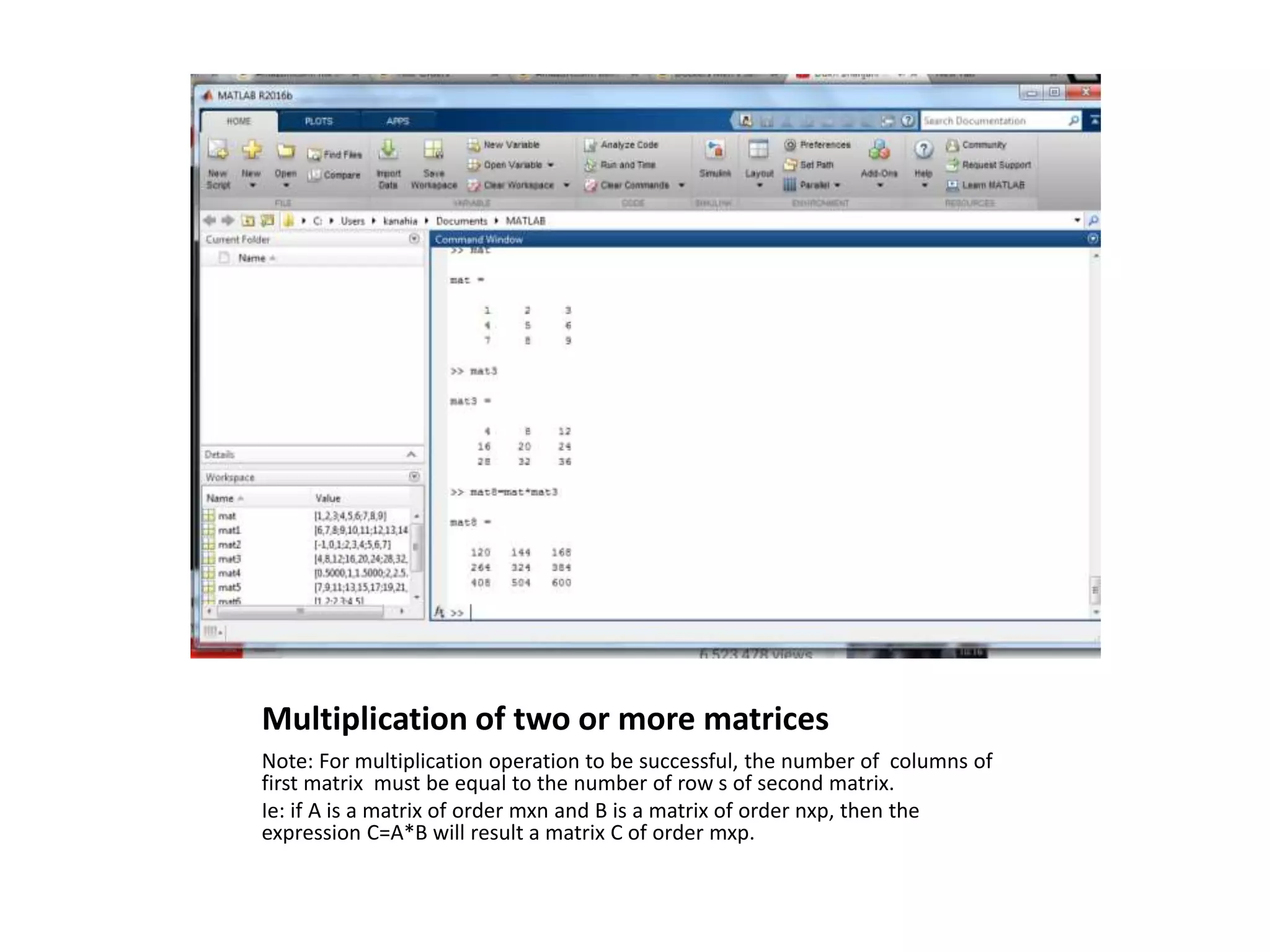 Matlab 1(operations on_matrix) | PPTX | Physics | Science
