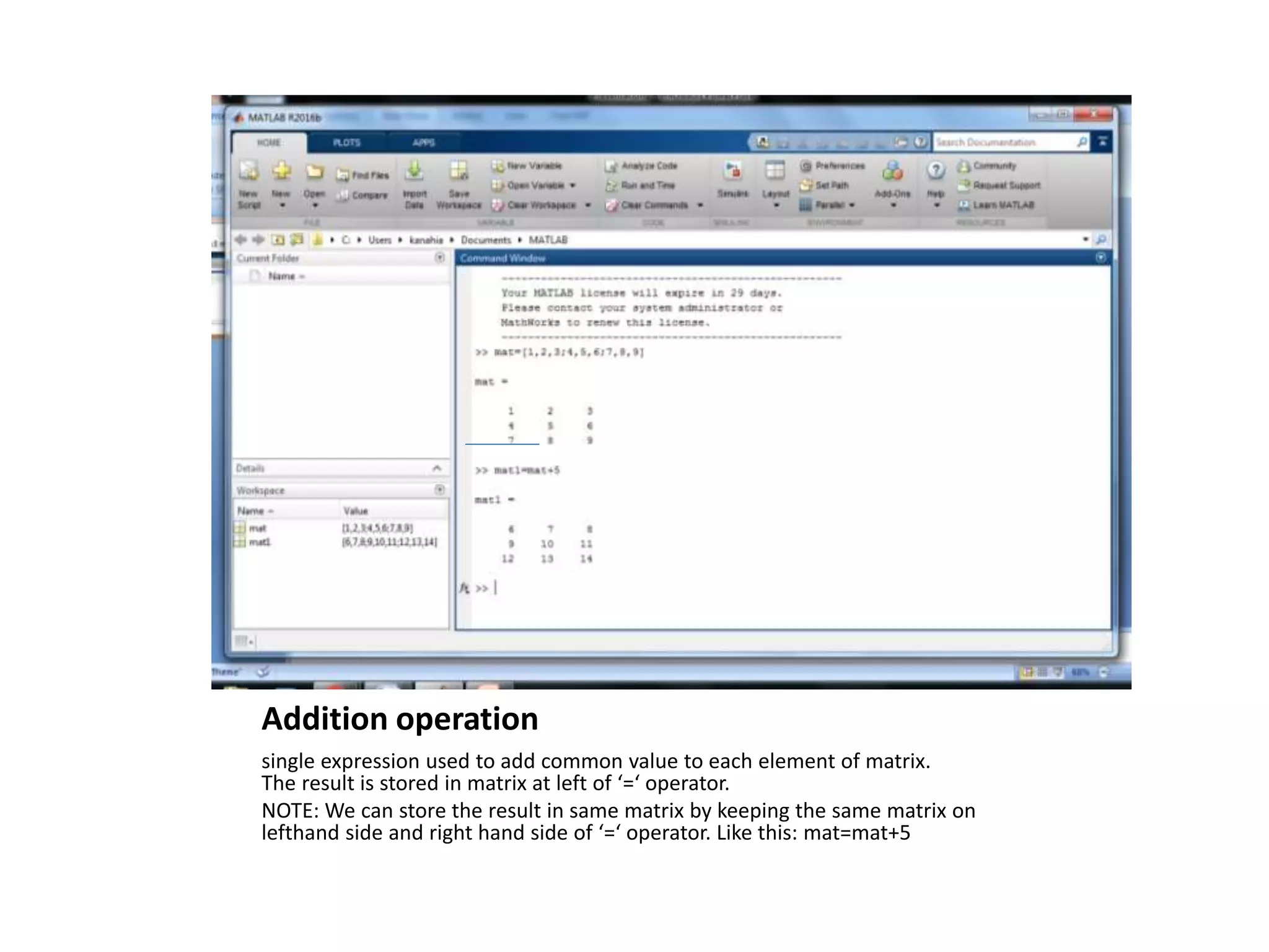 Matlab 1(operations on_matrix) | PPT