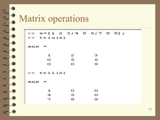 Introduction to Matlab | PDF