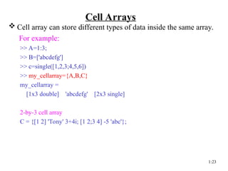 Advanced MATLAB Data Types and Symbolic Computation for Engineering ...