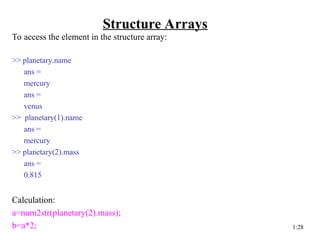 Advanced MATLAB Data Types and Symbolic Computation for Engineering ...