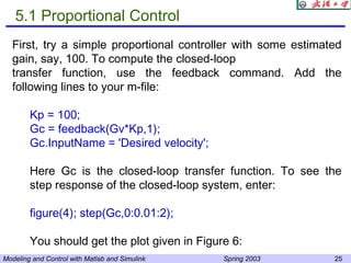control algorithm modeling guidelines using matlab®,... Matlab And Simulink For Modeling And Control.ppt