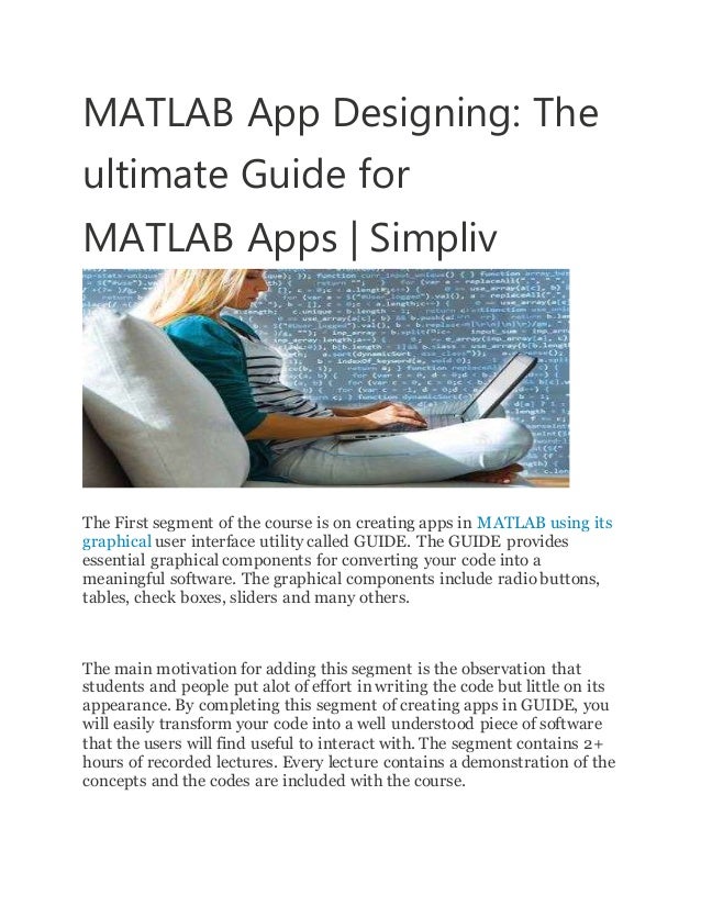 Matlab App Designing The Ultimate Guide For Matlab Apps