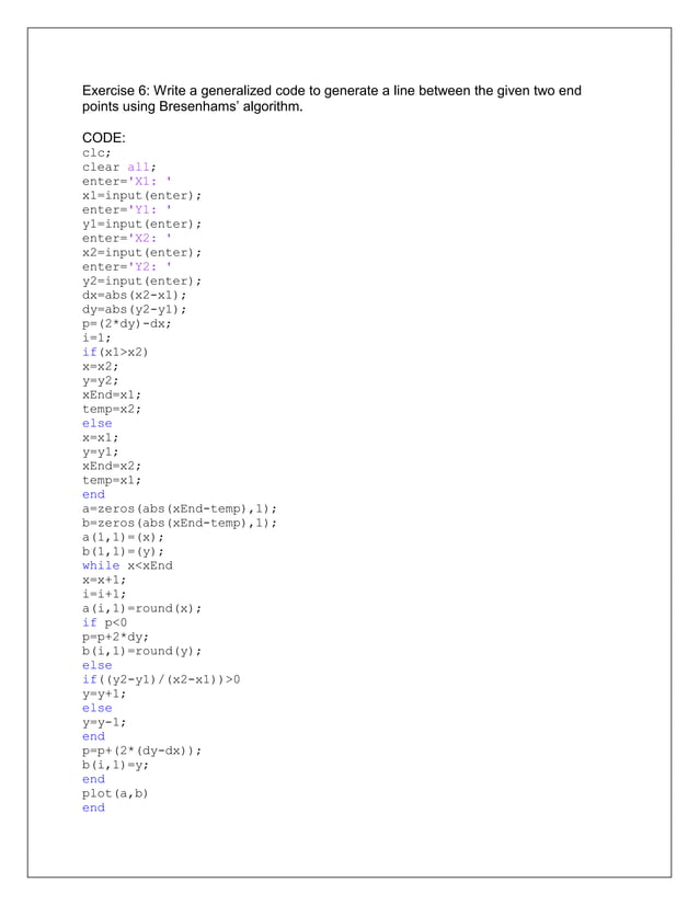 Matlab assignment | PDF
