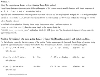 Spring Runge Mechanical Engineering Assignment Help | PPTX