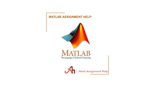 MATLAB ASSIGNMENT HELP
 