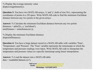Matlab Assignment Help | PPTX