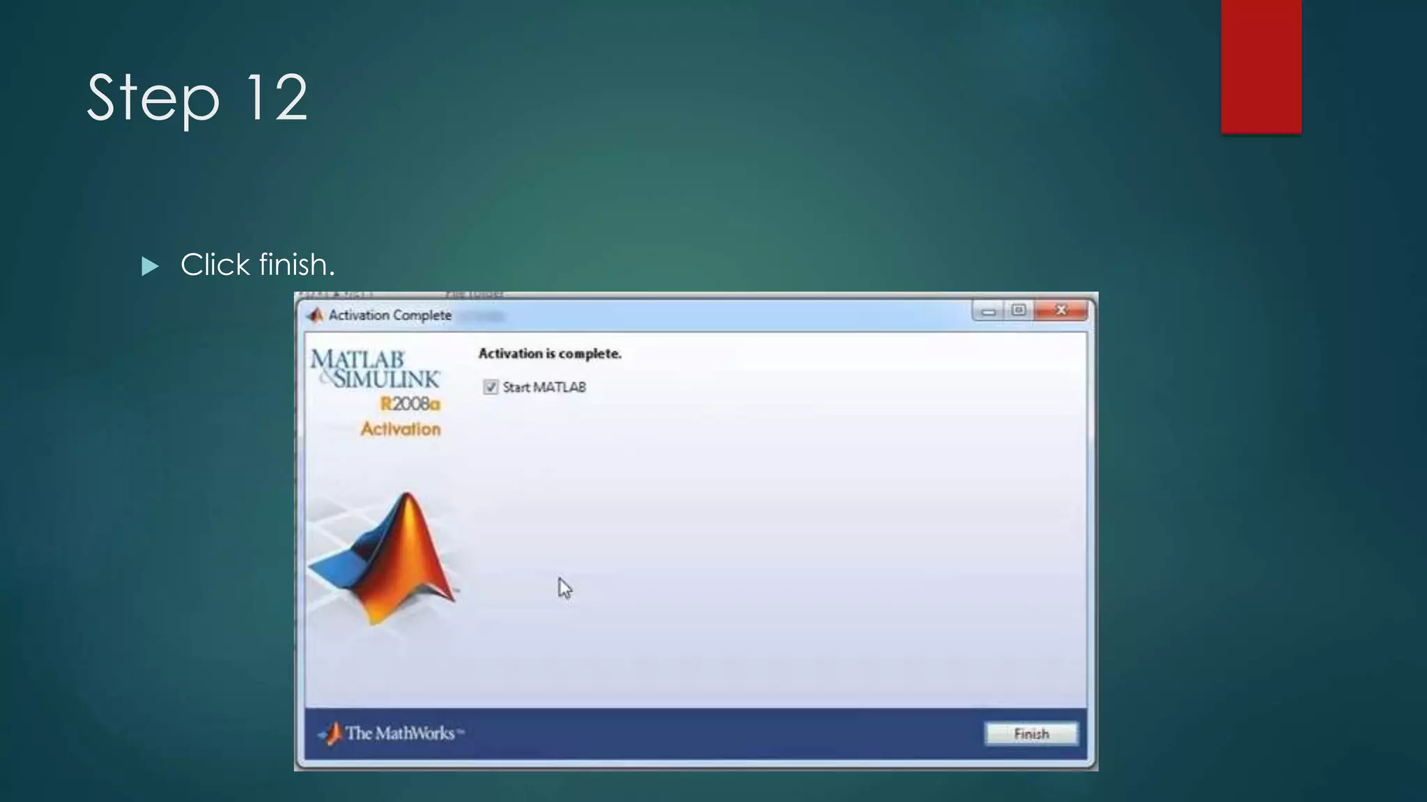 Step 12
 Click finish.
 