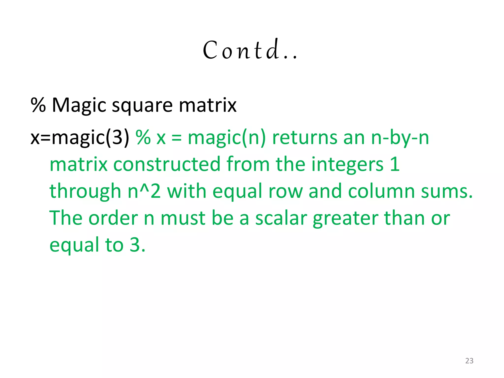 “Introduction to MATLAB & SIMULINK” | PPT image.