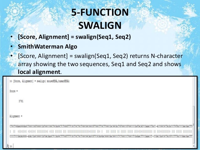 matlab bioinformatics presentation