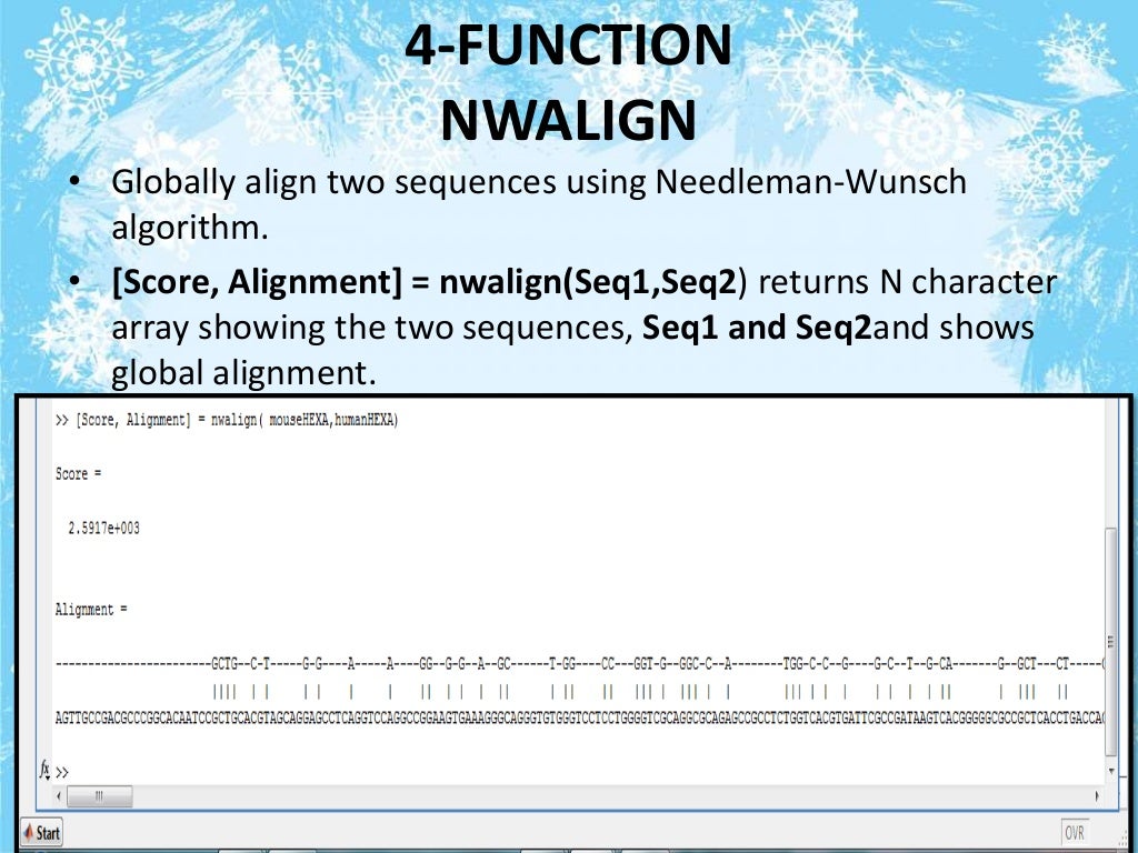 matlab bioinformatics presentation
