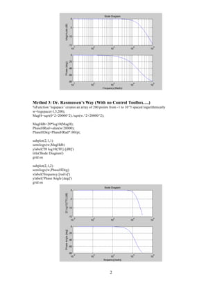 Matlab bode diagram_instructions | PDF