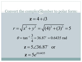 Matlab complex numbers | PPT