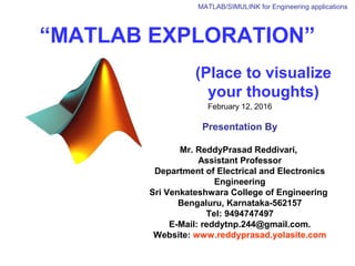 Matlab day 1: Introduction to MATLAB | PPT