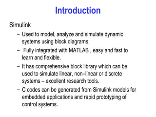 MATLAB/SIMULINK for engineering applications: day 3 | PPT
