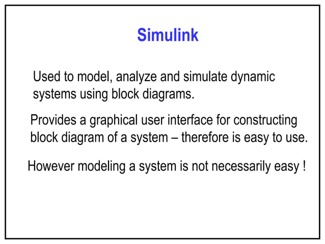 MATLAB/SIMULINK for engineering applications: day 3 | PPT | Radio ...