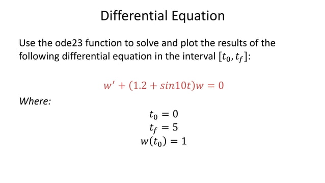 MATLAB Examples - Differential Equations.pdf | Free Download