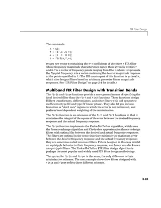 Matlab Filter Design and Implementation.pdf