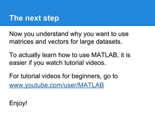 Matlab for marketing people | PDF