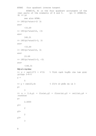 Tài liệu Matlab kỹ thuật | DOC