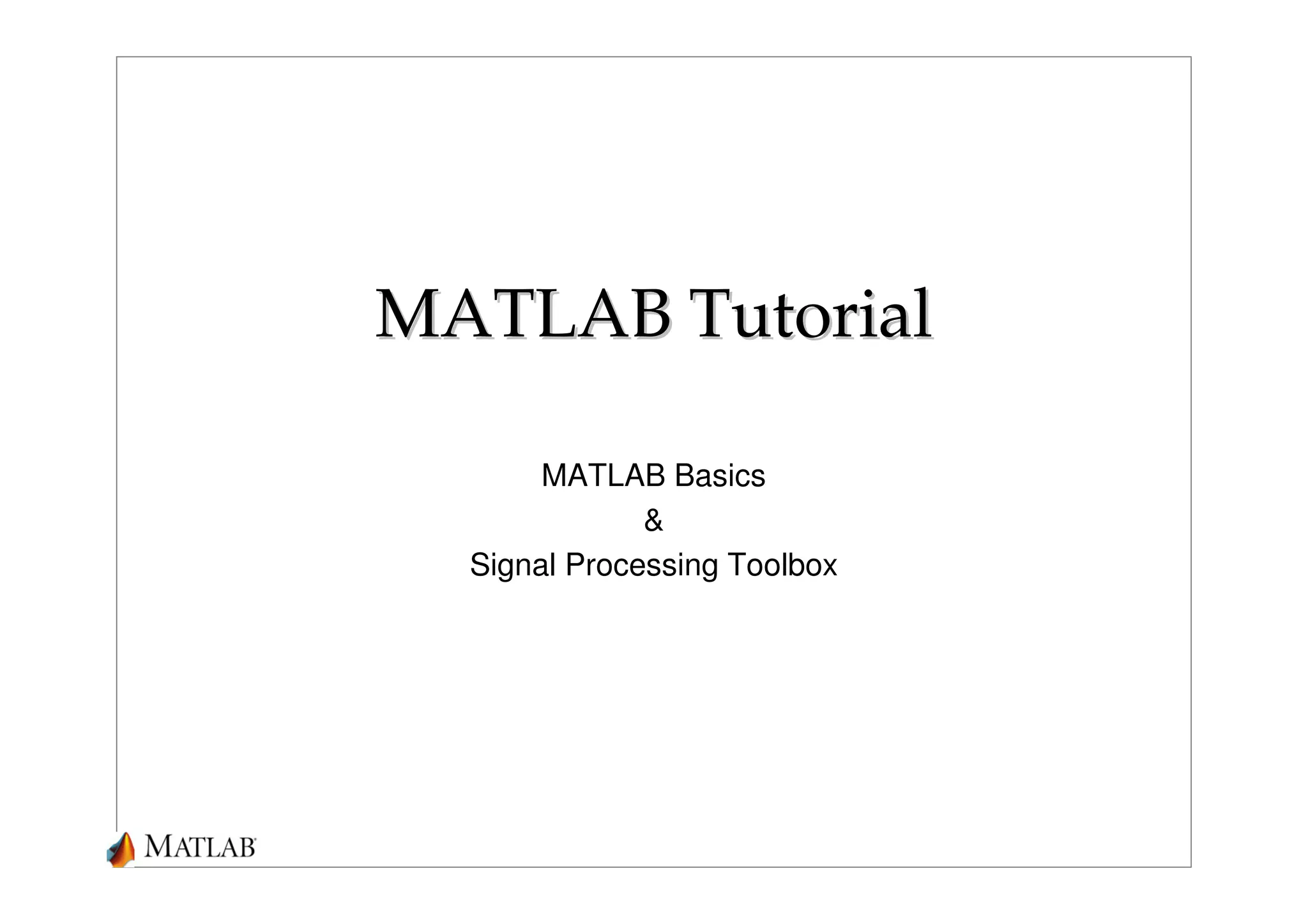 Matlab intro | PPT