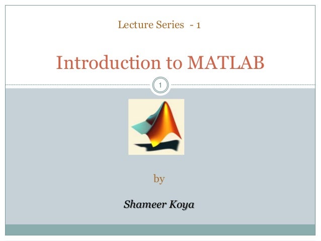 Matlab introduction