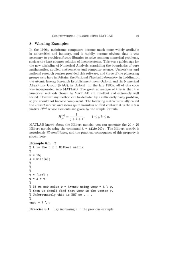 Matlab intro notes | PDF