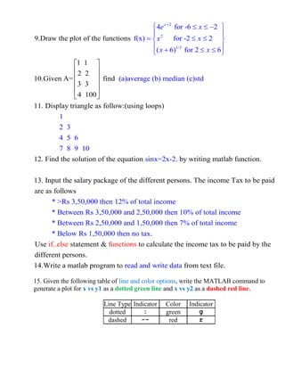 Matlab lab exe | PDF | Personal Taxes | Personal Finance