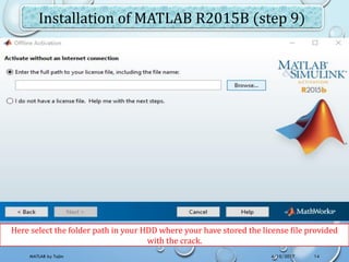 Matlab lecture 1 - installation of matlab, introduction and course ...