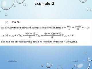 4/10/2017MATLAB by Tajim 13
Example 2
 