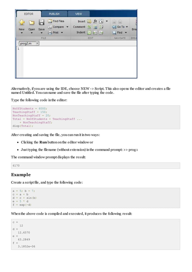 Matlab m files | PDF