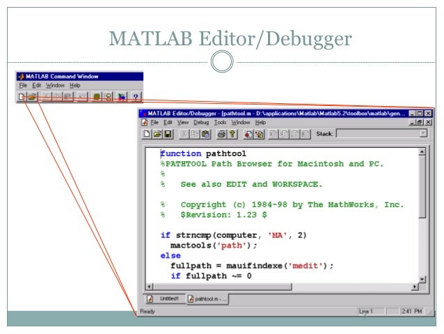 Matlab m files and scripts