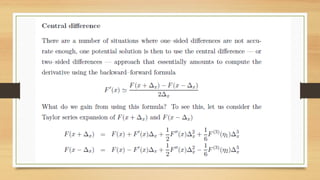 MATLAB : Numerical Differention and Integration | PPT