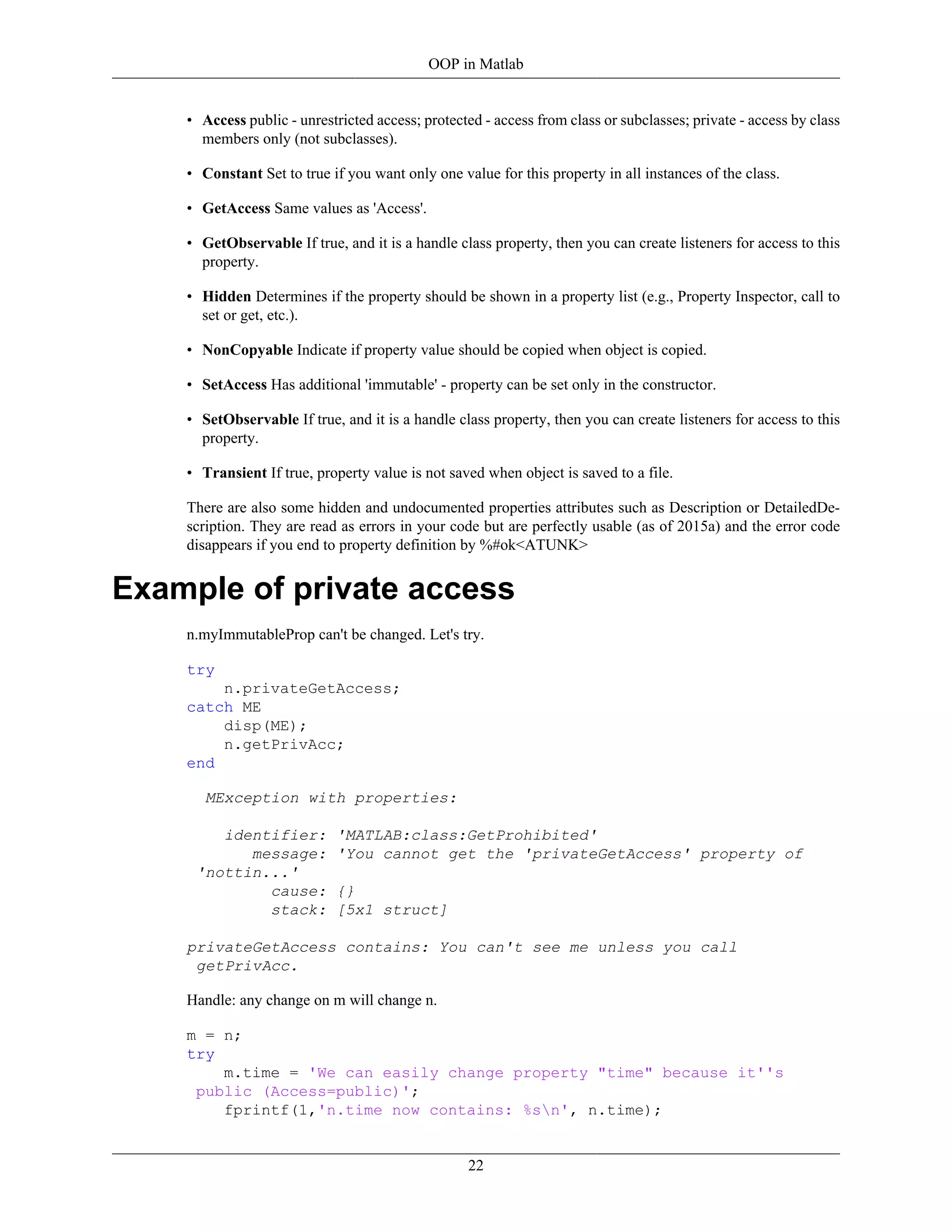 Object oriented programming in matlab pdf