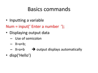 Matlab operators | PPT