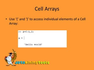 Matlab Organizing Data | PPT