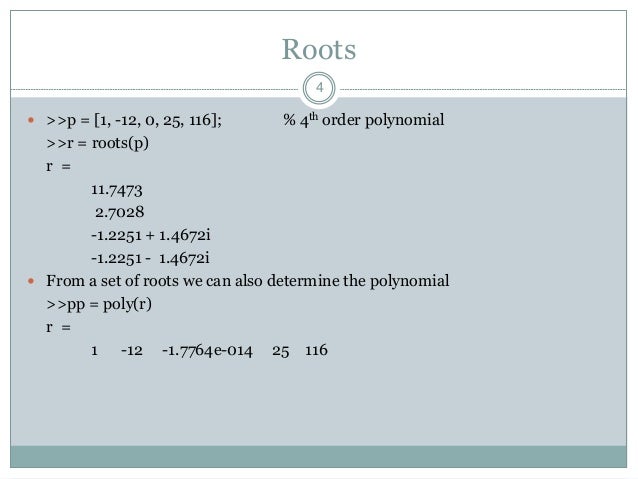 Matlab polynimials and curve fitting