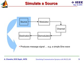 Simulating communication systems with MATLAB: An introduction Slide 9