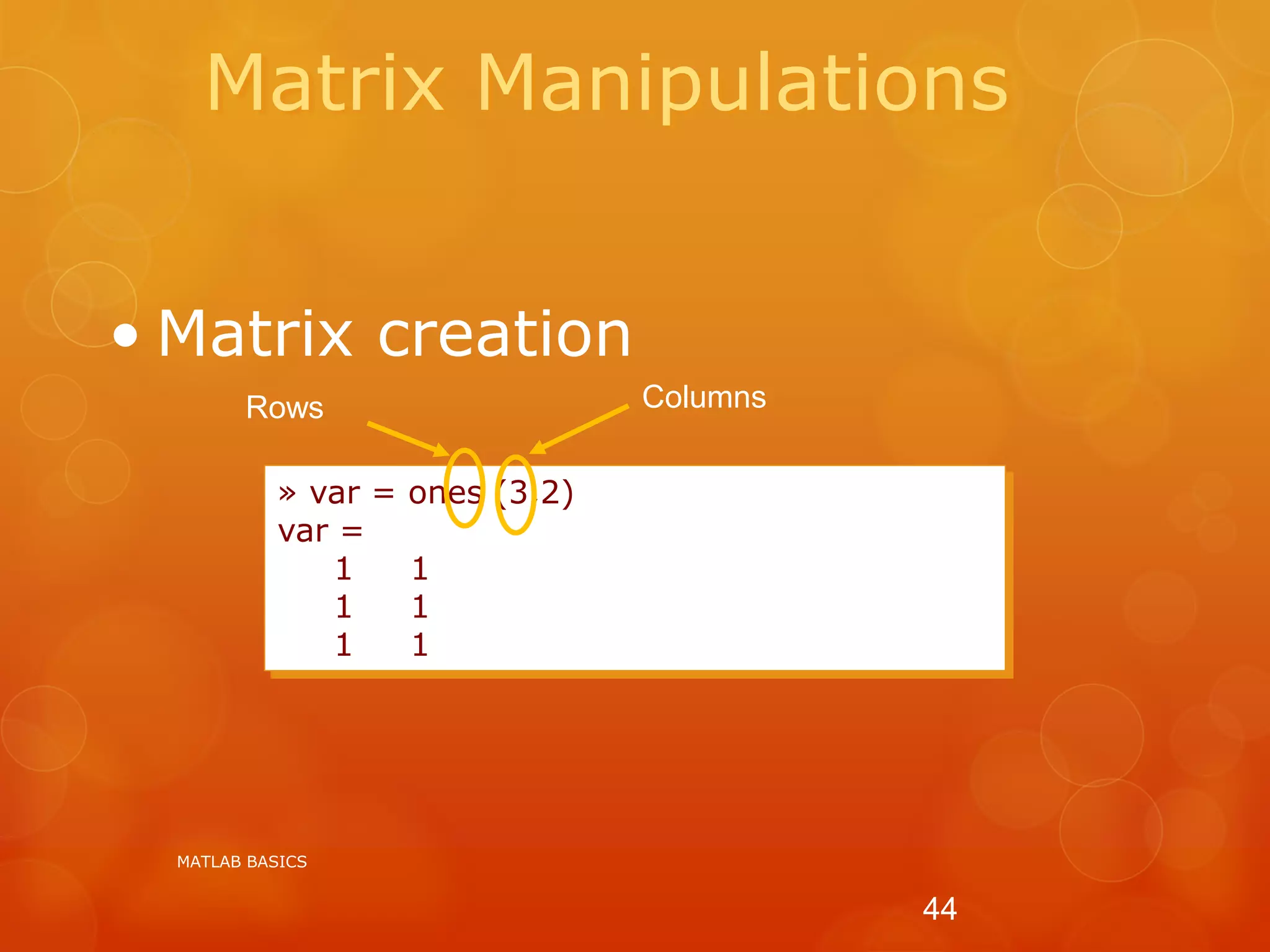 Matlab ppt | PPTX | Programming Languages | Computing