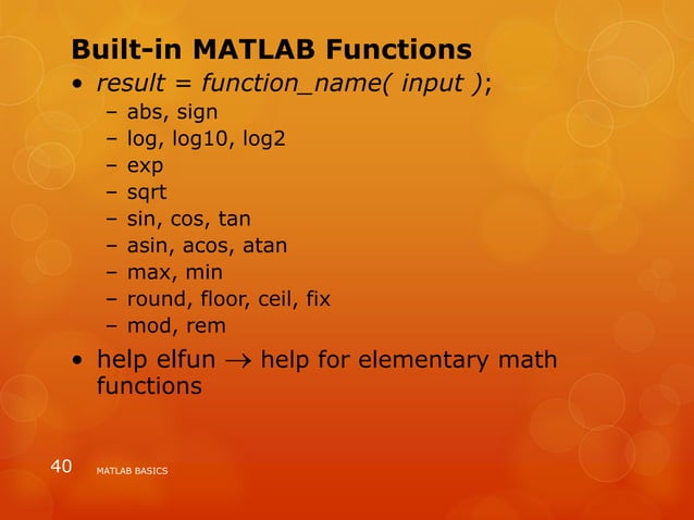Matlab ppt | PPT